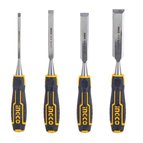 Set de Cinceles para Madera 4 Piezas Ingco