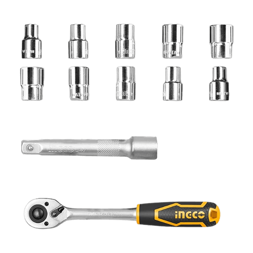 Set de Ratchet 1/2'' 12 Piezas Ingco