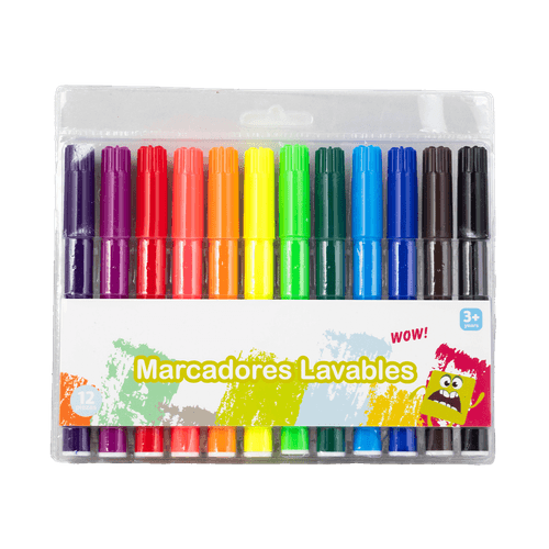 Set de Marcadores Lavables 12 Piezas Skool