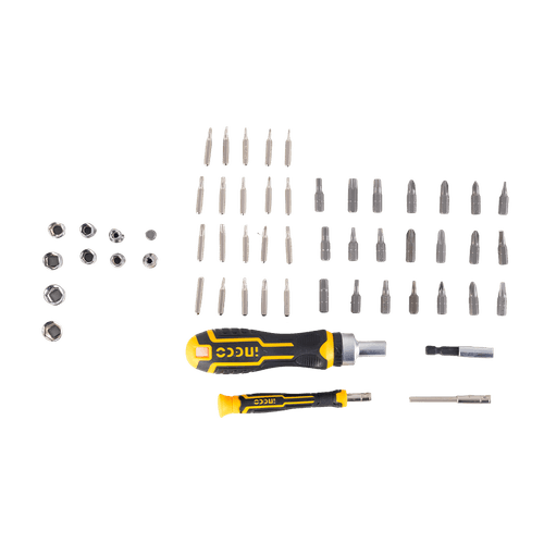 Set de Destornillador con Puntas 55 Piezas Ingco