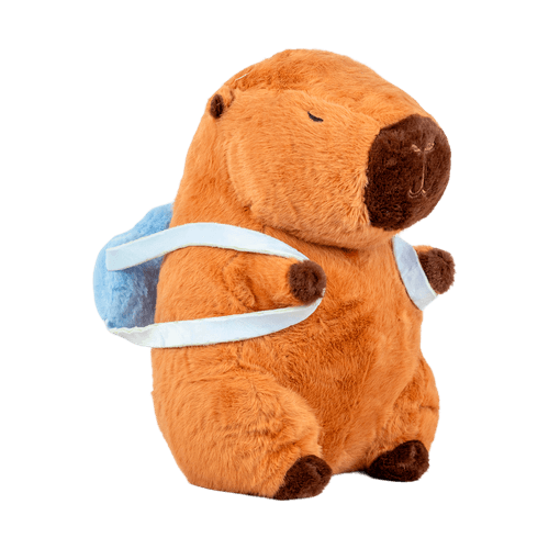 Peluche de Capibara Bolsito de Nube Azul 34cm STK