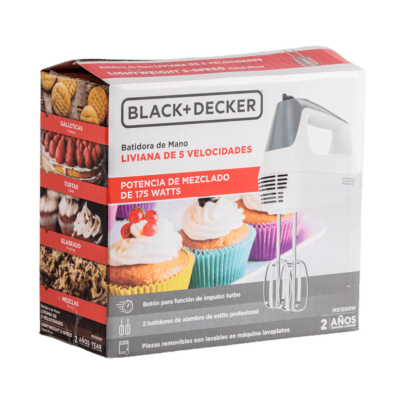 BLACK&DECKER  BATIDORA DE MANO  MX1500W