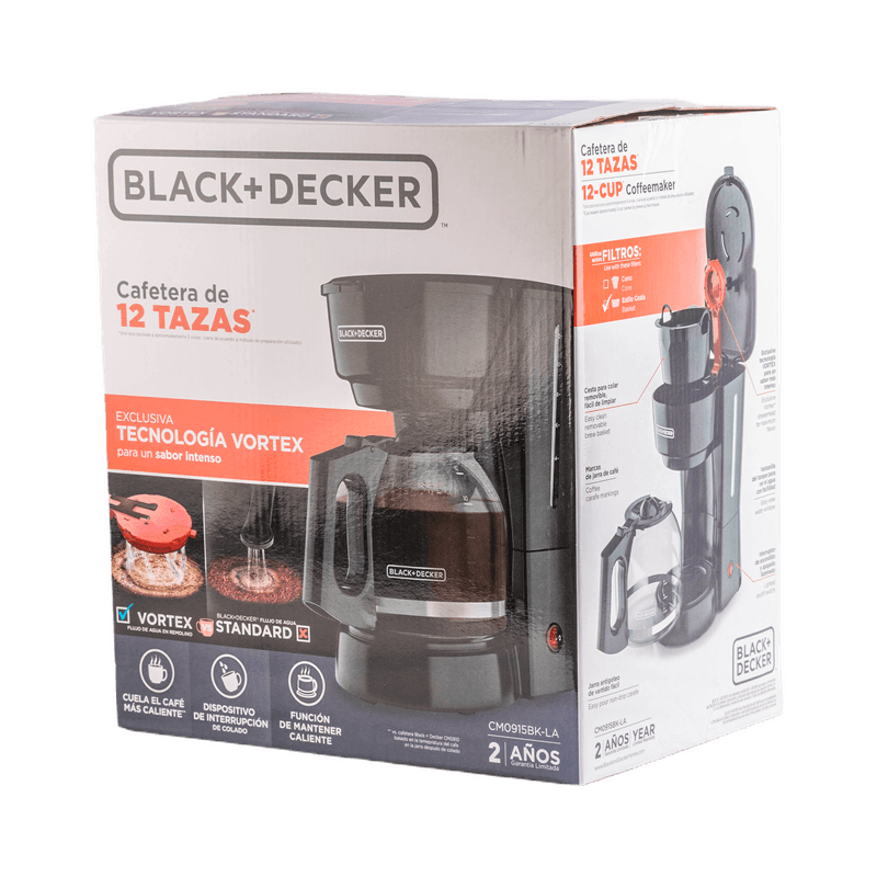 BLACK&DECKER CAFETERA 12 TAZAS M0915BKLA