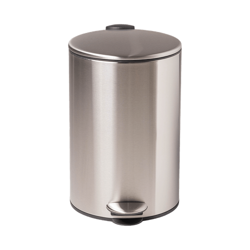Papelera Cilíndrica de Acero Inoxidable