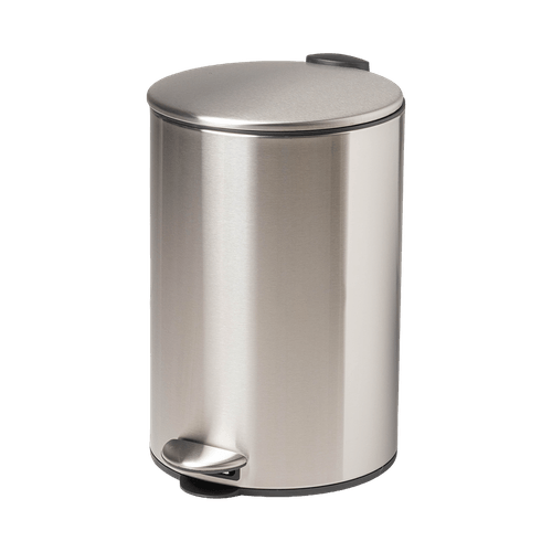 Papelera Cilíndrica de Acero Inoxidable