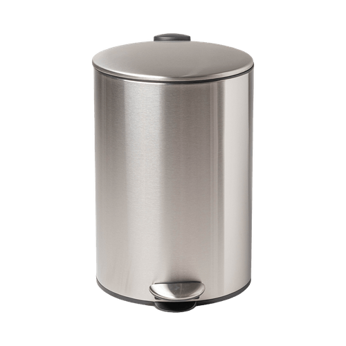 Papelera Cilíndrica de Acero Inoxidable
