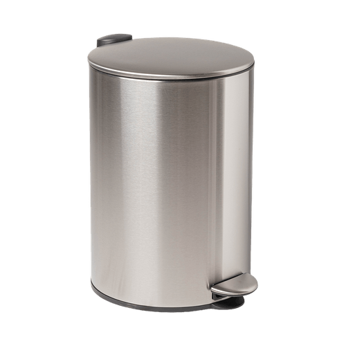 Papelera Cilíndrica de Acero Inoxidable