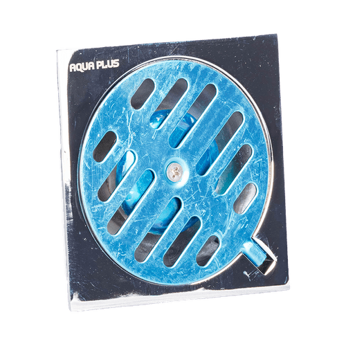 Rejilla de Piso Cromada 4x4 para Desagüe - Aqua Plus