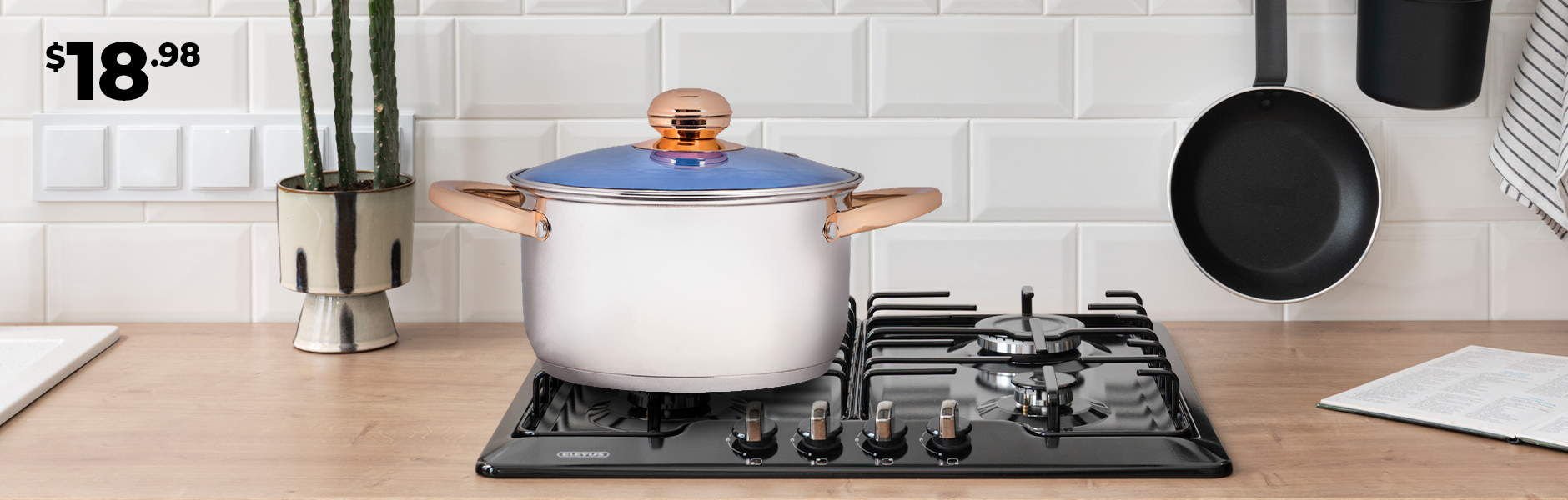 Olla de Cocina de Acero Inoxidable 22x12,5cm Andic 