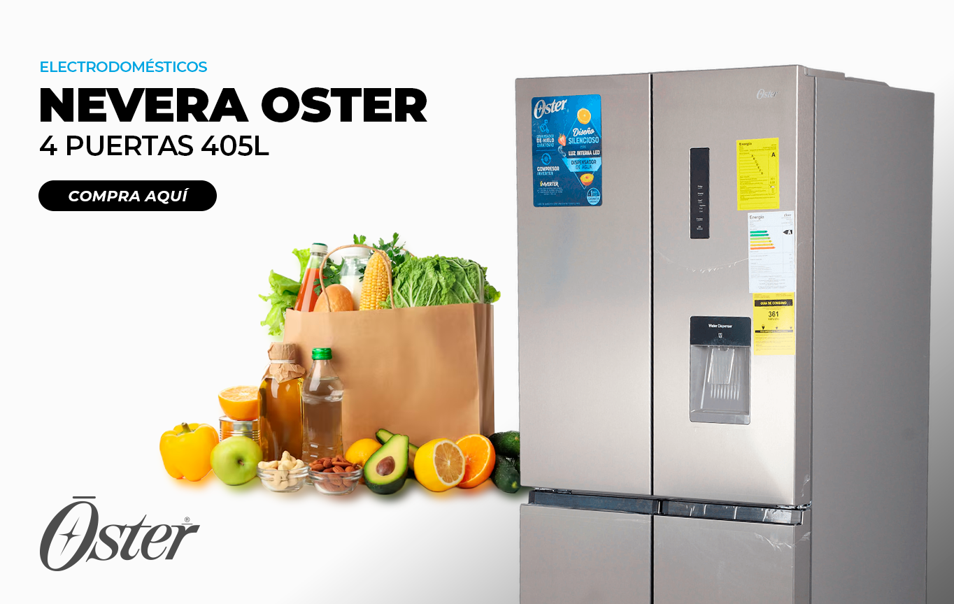 Nevera 4 Puertas 405L Oster