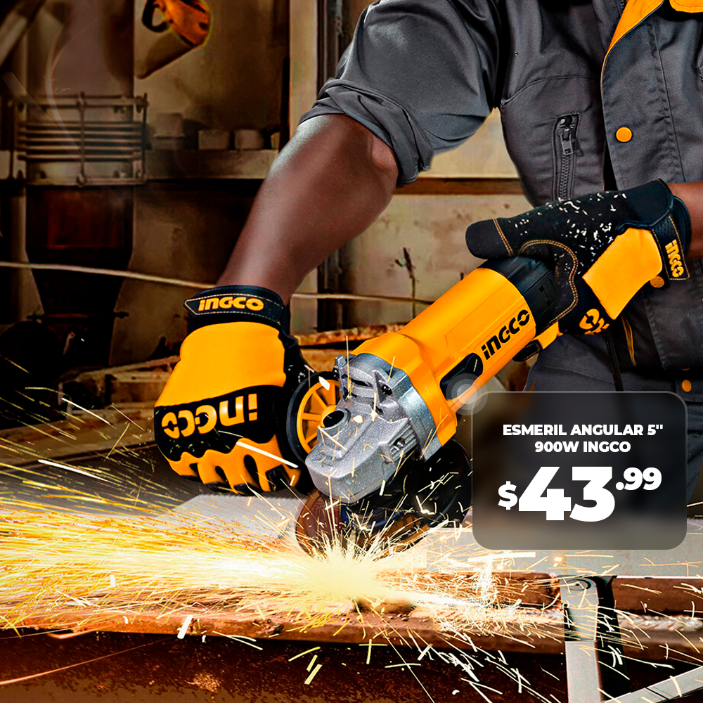 Esmeril Angular 5' 900W Ingco