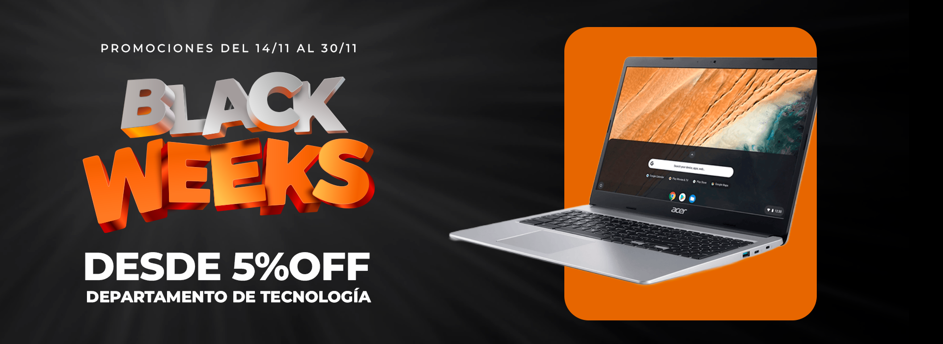 Desde 5%off tecnología