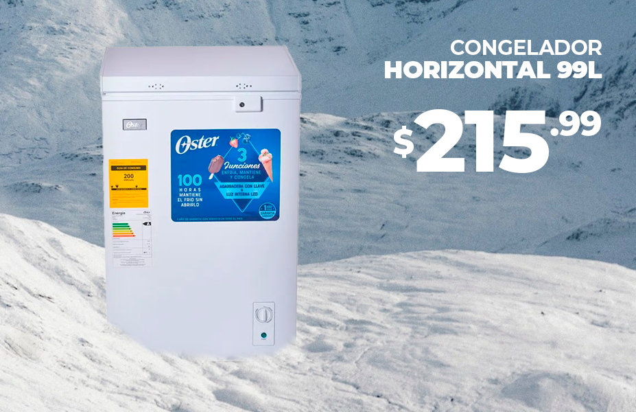 Congelador Horizontal 99L Oster