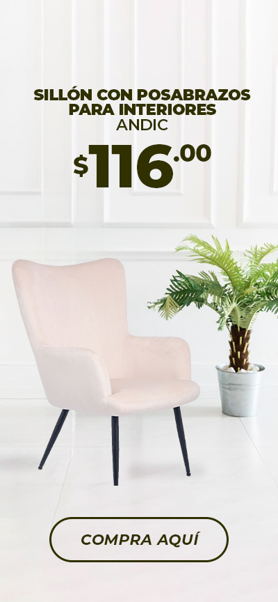 Sillón con Posabrazos para Interiores Gris Claro Andic