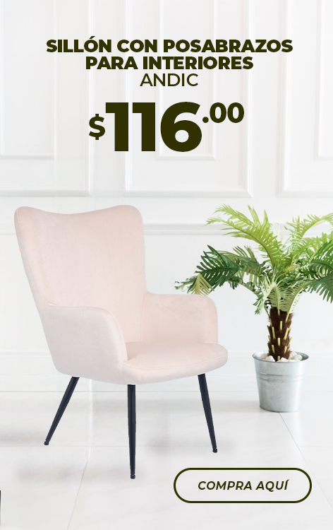 Sillón con Posabrazos para Interiores Gris Claro Andic