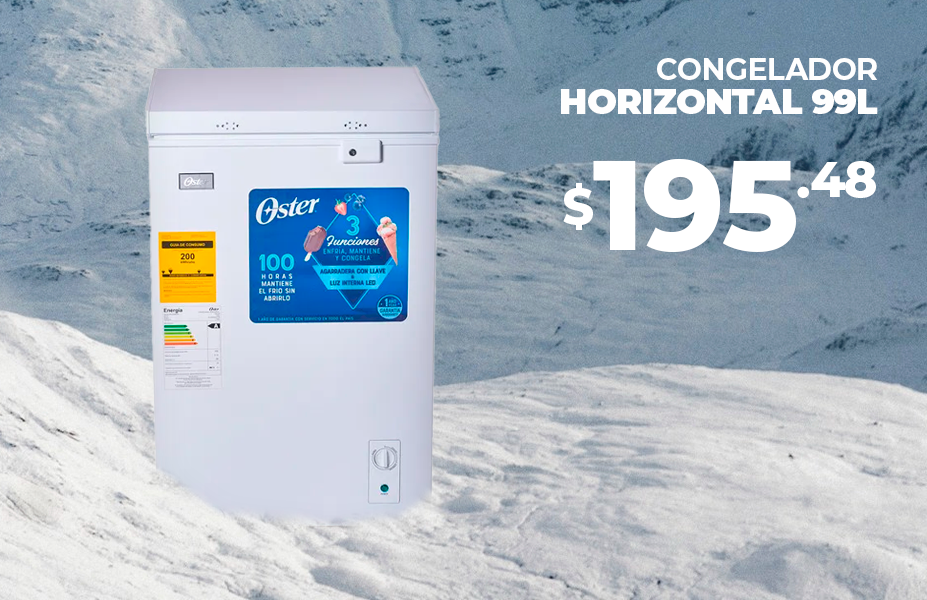 Congelador Horizontal 99L Oster