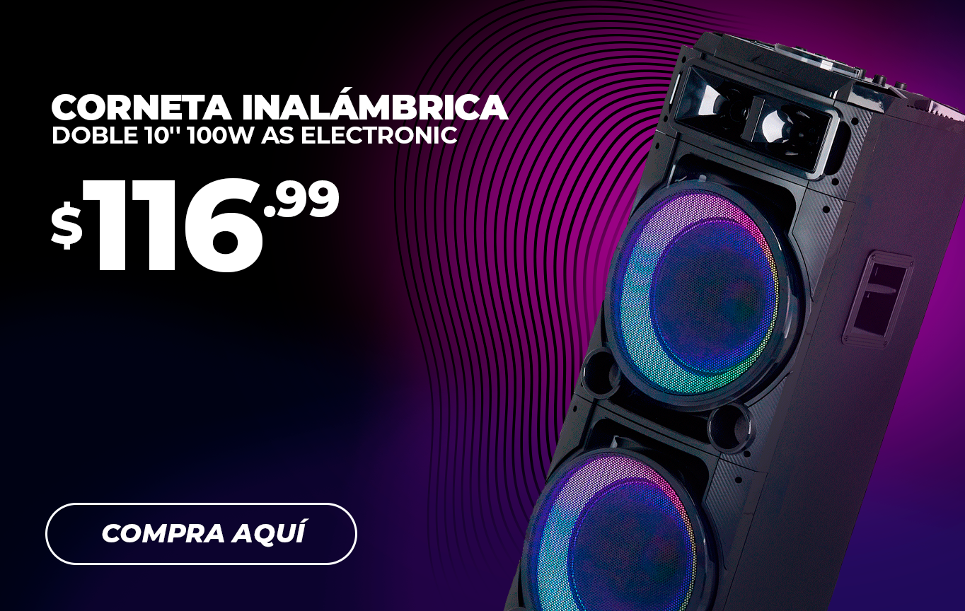 Corneta Inalámbrica Doble 10' 100W AS Electronic