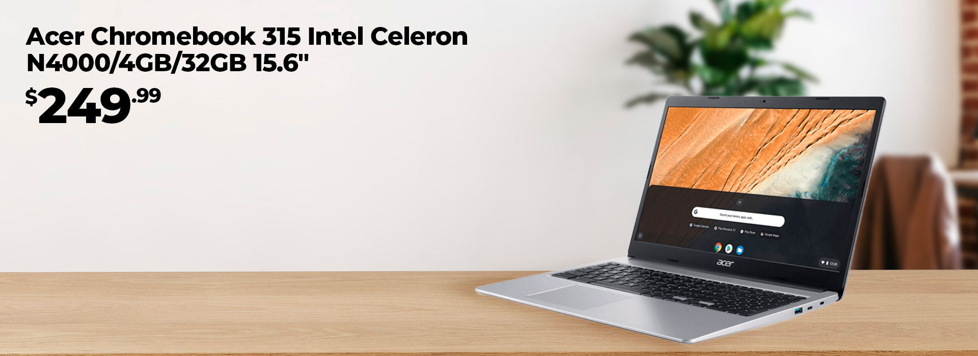 Acer Chromebook 315 Intel Celeron N4000/4GB/32GB 15.6"
