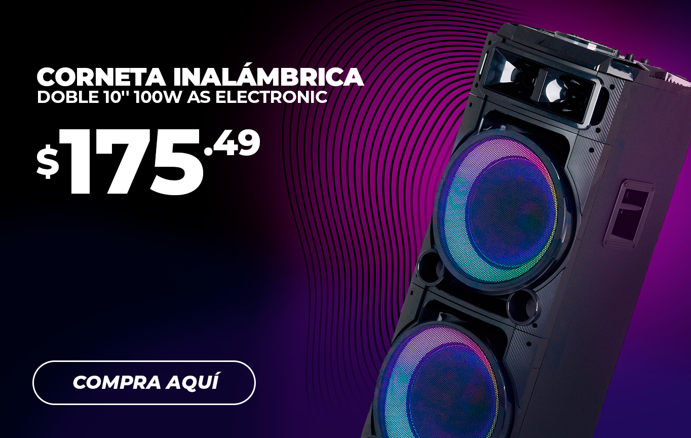 Corneta Inalámbrica Doble 10' 100W AS Electronic
