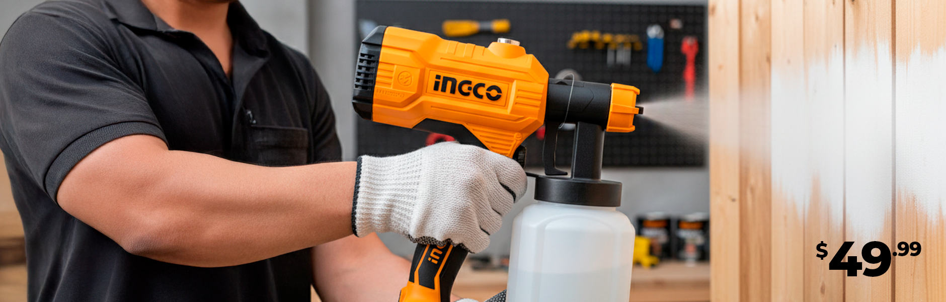 Pistola Rociadora para Pintar 450W Ingco