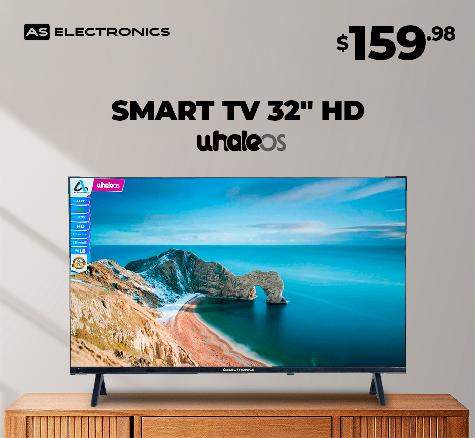 Smart TV AS Electronic 32" HD Whale OS