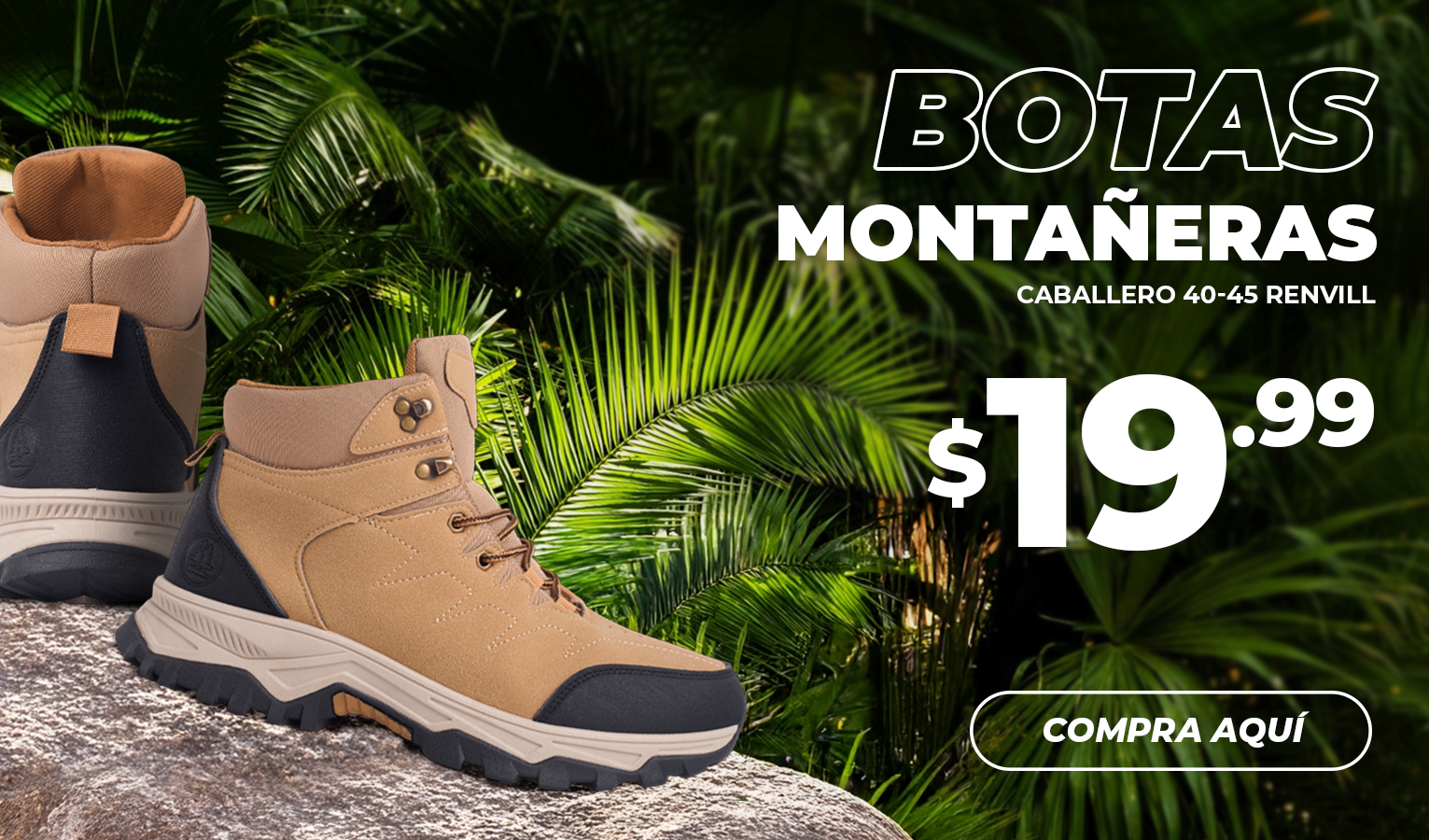 Botas Montañeras para Caballero 40-45 Renvill