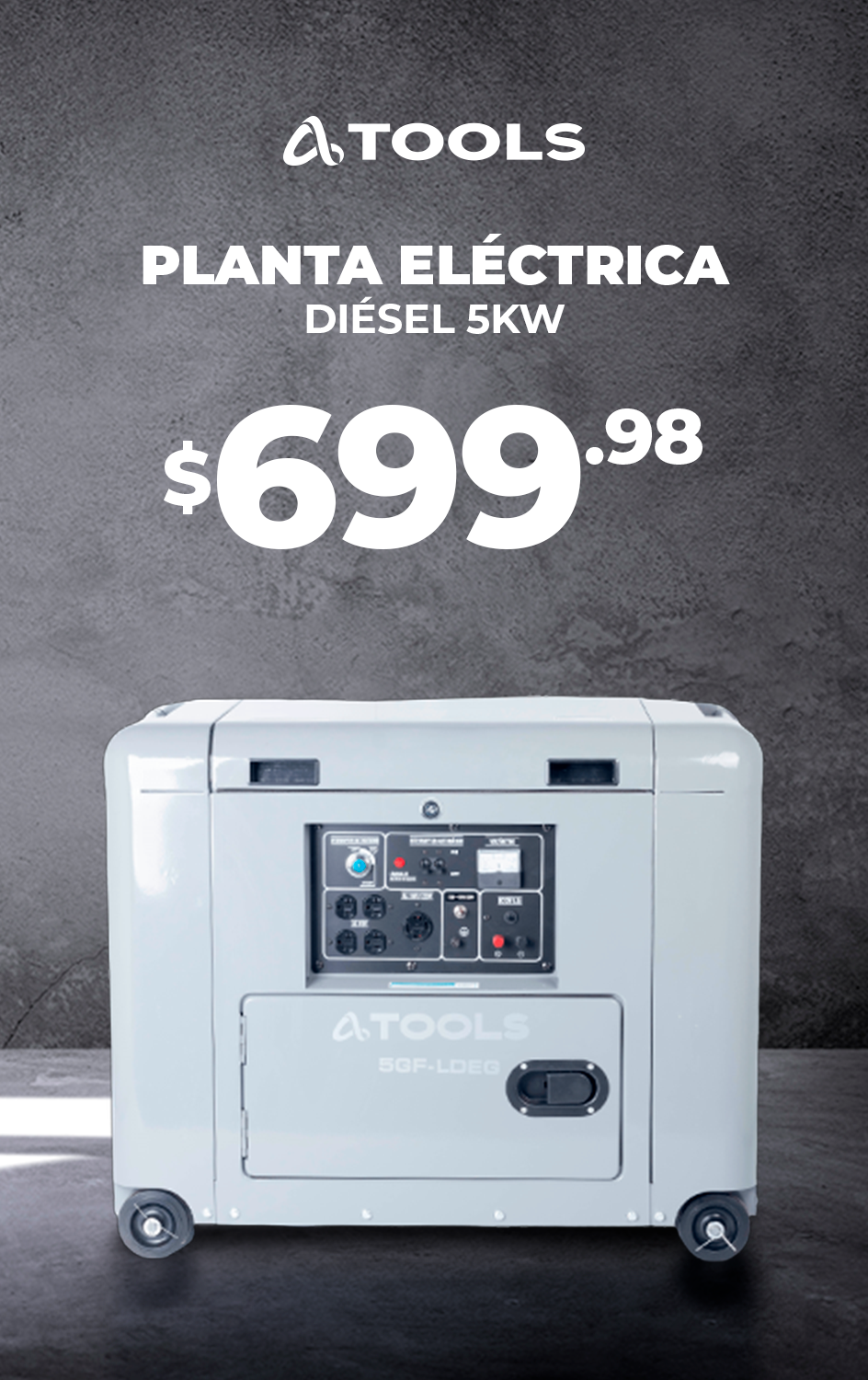 Planta Eléctrica Diésel 5 kW AS Tools