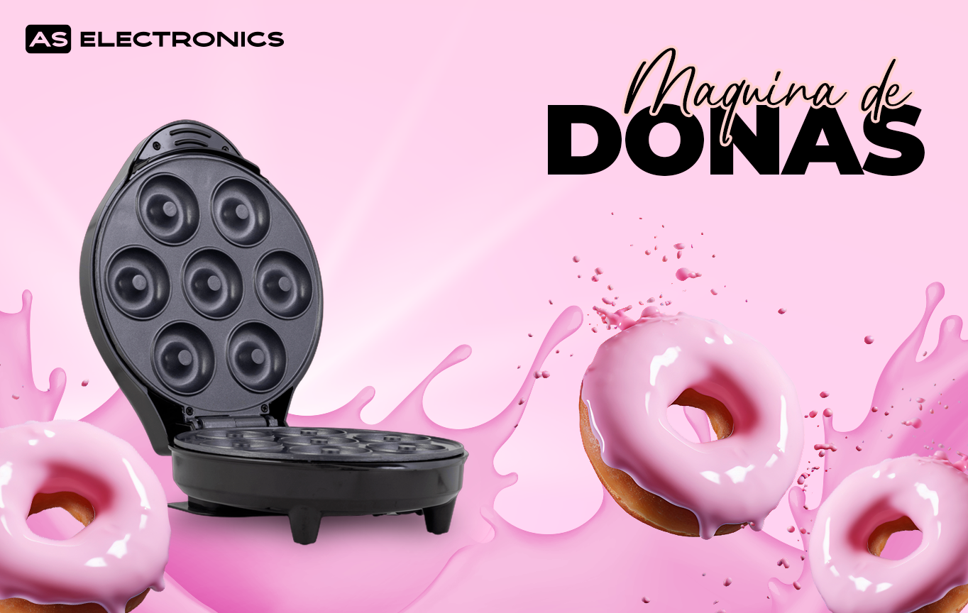 Máquina de Donas 7 Porciones 1000W AS Electronic