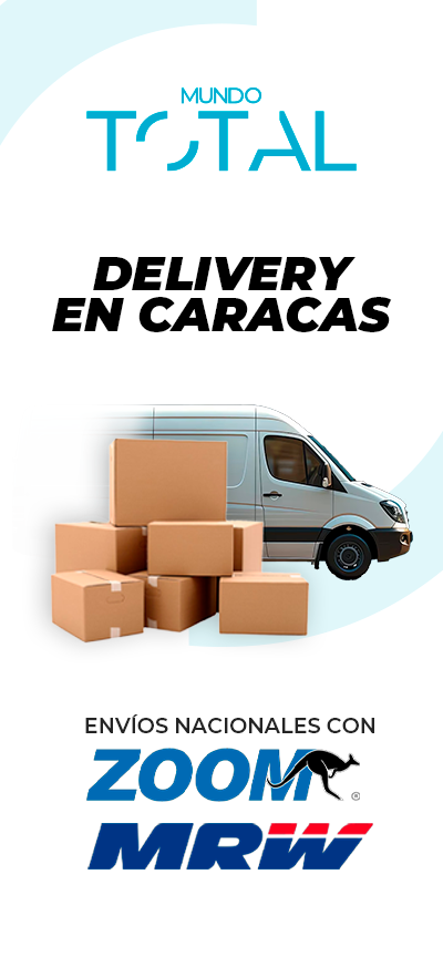 Delivery en caracas en Mundo Total y envíos nacionales con Zoom y MRW.