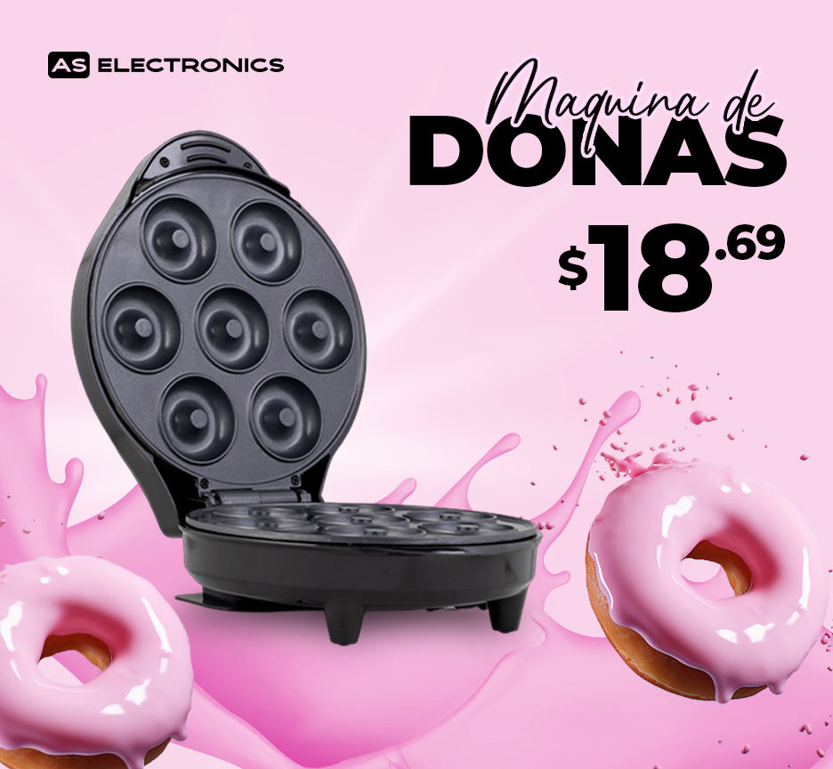 Máquina de Donas 7 Porciones 1000W AS Electronic
